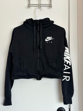 Nike Black Hoodie with White Logo